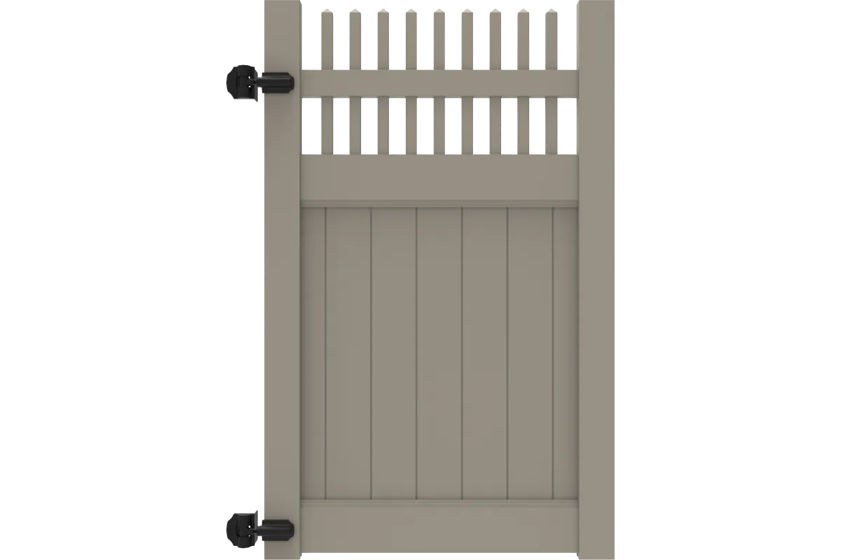 vinyl fence gate with hardware